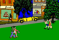 You want to leave your automatic car parked on a street sloping uphill. You should -