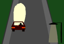 You are driving at night and there is no other traffic around you. When can you use your headlights on high beam?