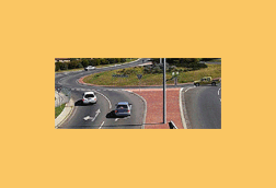 You should enter roundabouts -