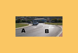 You want to turn left at this roundabout. Which lane must you use?