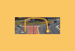 To turn back into the same road from which you joined this roundabout you must -