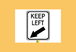 This sign means you should -