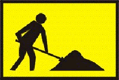 When you come across road works -