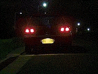 You want to park your vehicle for a short time. It is night time. You should -