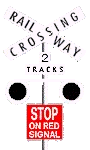 即使在铁路平行交叉点上的信号没有表示有火车来，你应该 -