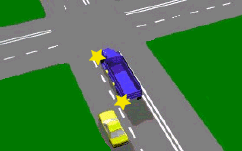 You are driving behind a long vehicle (as shown) which has a sign saying DO NOT OVERTAKE TURNING VEHICLE. The long vehicle indicates that it is going to turn left. You -
