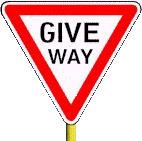 When you see this sign you must -