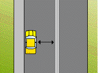 Where there are double dividing lines, you may park -
