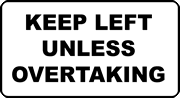 This sign means on a multi-laned road?