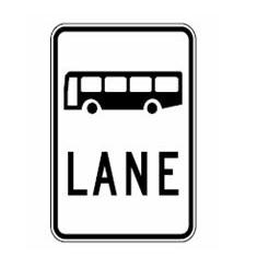 In which of these situations are you allowed to drive in a bus lane?
