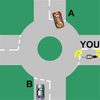 In the diagram, who should you give way to?