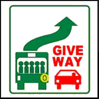 What is the meaning of this sign on the back of a bus?