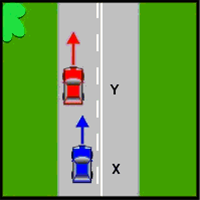 Is vehicle X allowed to overtake vehicle Y?
