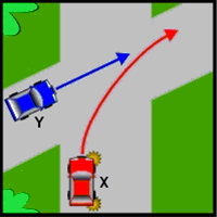 Which vehicle must give way?