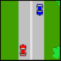 Is a vehicle allowed to cross over a double unbroken white line (as shown in the diagram)?